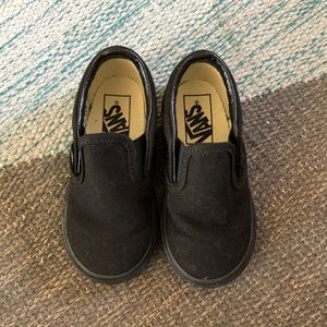 Black Toddler Slip-on Vans